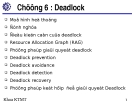 Hệ điều hành 1 - Chương 6: Deadlock