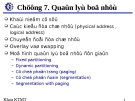 Hệ điều hành - Chapter 7: Quản lý bộ nhớ