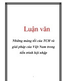 Luận văn: Những mảng tối của TCH và giải pháp của Việt Nam trong tiến trình hội nhập