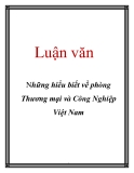 Luận văn: Những hiểu biết về phòng Thương mại và Công Nghiệp Việt Nam