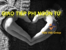 Để giao tiếp phi ngôn ngữ