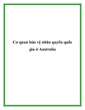 Cơ quan bảo vệ nhân quyền quốc gia ở Australia