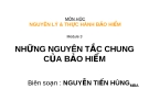  NHỮNG NGUYÊN TẮC CHUNG CỦA BẢO HIỂM