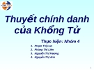 Thuyết chính danh của Khổng Tử