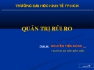 QUẢN TRỊ RỦI RO BẢO HIỂM