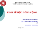 Bài giảng kinh tế học công cộng - Chương 1