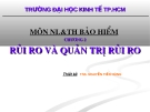  RỦI RO VÀ QUẢN TRỊ RỦI RO