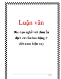 Luận văn: Đào tạo nghề với chuyển dịch cơ cấu lao động ở việt nam hiện nay