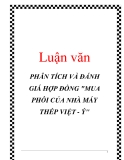 Luận văn: PHÂN TÍCH VÀ ĐÁNH GIÁ HỢP ĐỒNG 