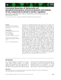 Báo cáo khoa học: Functional dissection of Escherichia coli phosphotransacetylase structural domains and analysis of key compounds involved in activity regulation