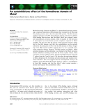 Báo cáo khoa học: An autoinhibitory effect of the homothorax domain of Meis2