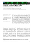 Báo cáo khoa học: Classiﬁcation of the short-chain dehydrogenase ⁄reductase superfamily using hidden Markov models