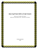 BÀI TẬP NGUYÊN LÝ KẾ TOÁN - TS.Trần Văn Thảo