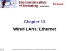 Chapter 13 Wired LANs: Ethernet