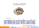 Quá trình sản xuất nước cam cô đặc