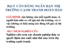 Bài 5 CÂN BẰNG NGẮN HẠN THỊ TRƯỜNG CẠNH TRANH HOÀN HẢO