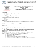 ĐỀ CHÍNH THỨC KỲ THI TUYỂN SINH VÀO LƠP 10 THPT Năm học 2012 – 2013 MÔN THI: TOÁN TỈNH QUẢNG TRỊ