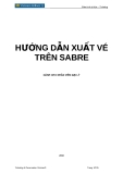 HƯỚNG DẪN XUẤT VÉ  TRÊN SABRE