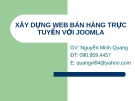 XÂY DỰNG WEB BÁN HÀNG TRỰC TUYẾN VỚI JOOMLA - CÁC BƯỚC CÀI ĐẶT JOOMLA