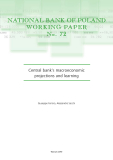 NATIONAL BANK OF POLAND WORKING PAPER No . 72: Central bank’s macroeconomic projections and learning