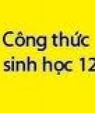 Công thức sinh học lớp 12