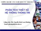 Phân tích thiết kế hệ thống thông tin - Chương 5: Thiết kế thành phần giao diện