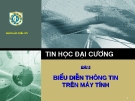 Tin học đại cương - bài 5: biểu diễn thông tin trên máy tính