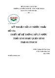 ĐỀ TÀI: THIẾT KẾ HỆ THỐNG XỬ LÝ NƯỚC THẢI SINH HOẠT QUẬN BÌNH THẠNH.TP.HCM