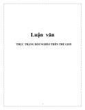 Luận văn: THỰC TRẠNG ĐÓI NGHÈO TRÊN THẾ GIỚI