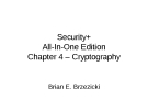 Cryptography