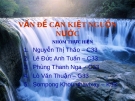 VẤN ĐỀ CẠN KIỆT NGUỒN NƯỚC