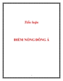 Tiểu luận: ĐIỂM NÓNG ĐÔNG Á