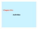 Chapter 8A: Activities