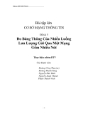 Tiểu luận:Đo Băng Thông Của Nhiều Luồng Lưu Lượng Gửi Qua Một Mạng Gồm Nhiều Nút