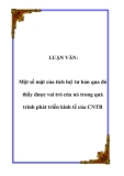 LUẬN VĂN:  Một số mặt của tích luỹ tư bản qua đó thấy được vai trò của nó trong quá trình phát triển kinh tế của CNTB