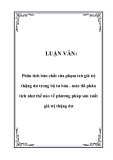 LUẬN VĂN:  Phân tích bản chất của phạm trù giá trị thặng dư trong bộ tư bản - mác đã phân tích như thế nào về phương pháp sản xuất giá trị thặng dư