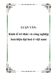 LUẬN VĂN:  Kinh tế tri thức và công nghiệp hoá-hiện đại hoá ở việt nam