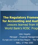 IMPLEMENTATION OF INTERNATIONAL ACCOUNTING AND  AUDITING STANDARDS: Lessons Learned from the World Bank’s Accounting and Auditing ROSC Program