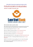 Đề thi tuyển giao dịch viên ngân hàng Lienvietbank (5/6/2010)