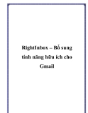 RightInbox – Bổ sung tính năng hữu ích cho Gmai