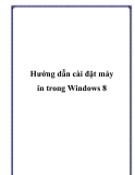 Hướng dẫn cài đặt máy in trong Windows 8