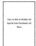 tạo và chia sẻ tài liệu với bạn bè trên fac với docs