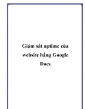 Giám sát uptime của website bằng Google Docs