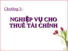 NGHIỆP VỤ CHO THUÊ TÀI CHÍNH