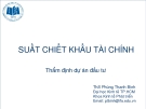 SUẤT CHIẾT KHẤU TÀI CHÍNH