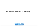 WLAN and IEEE 802.11 Security