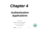 Authentication Applications