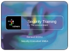 Training Security EMEA - I