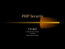 PHP Security