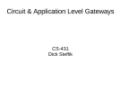 Circuit & Application Level Gateways